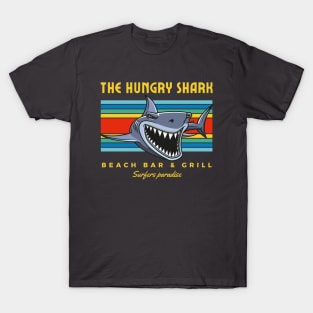 Hungry Shark, Great White Shark Beach Bar T-Shirt